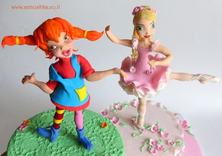 Fondant Bilbi and ballerina topper