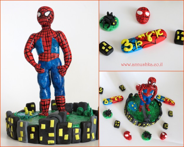 ספיידרמן מבצק סוכר