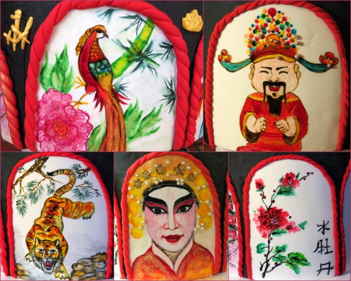 ציורים ביד חופשית על בצק סוכר